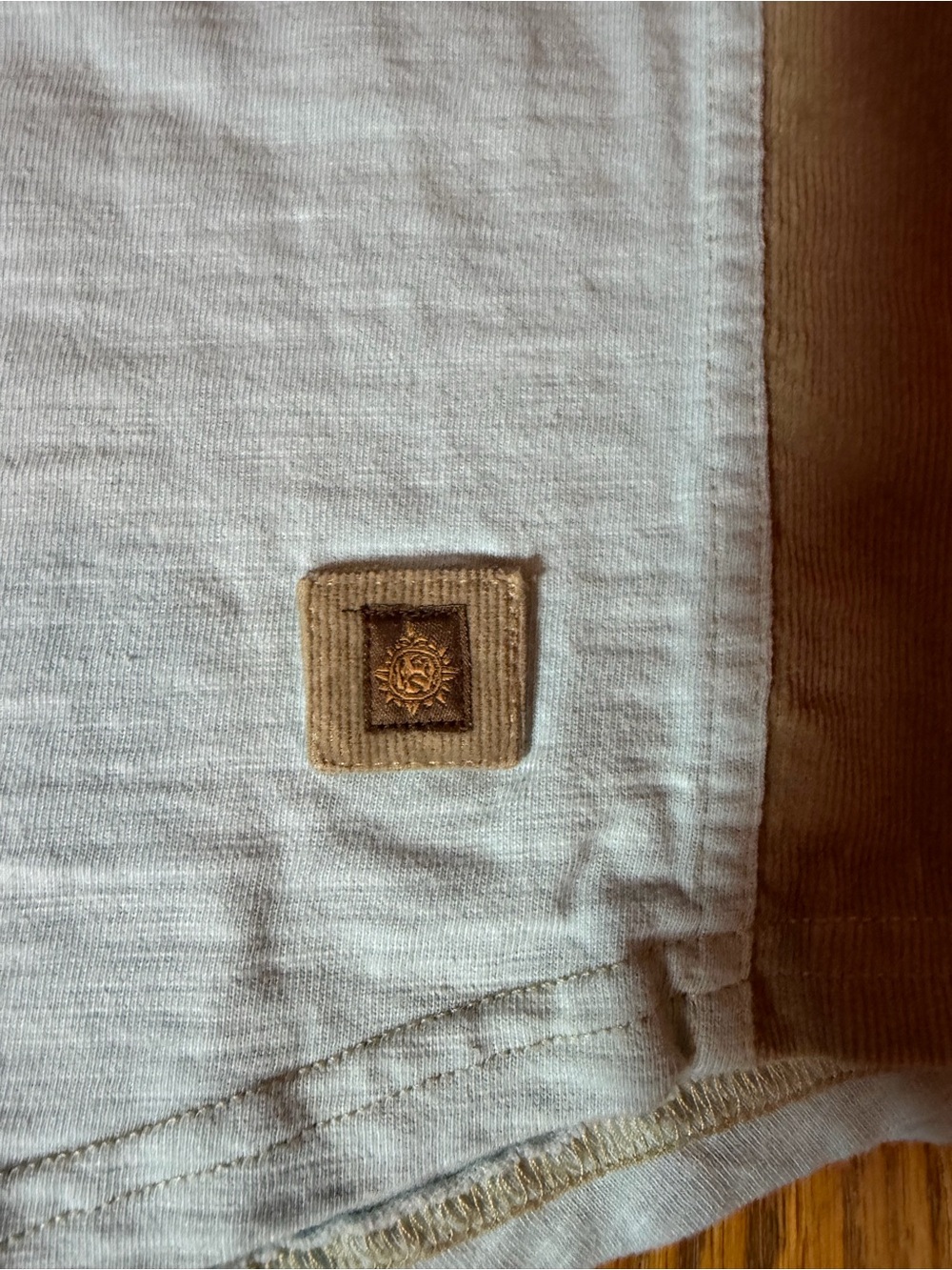 The Territory Ahead Two-Tone Polo — Light Blue and Tan - Picture 4 of 6
